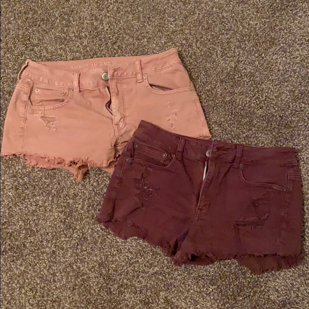 American Eagle Colored Denim Shorts